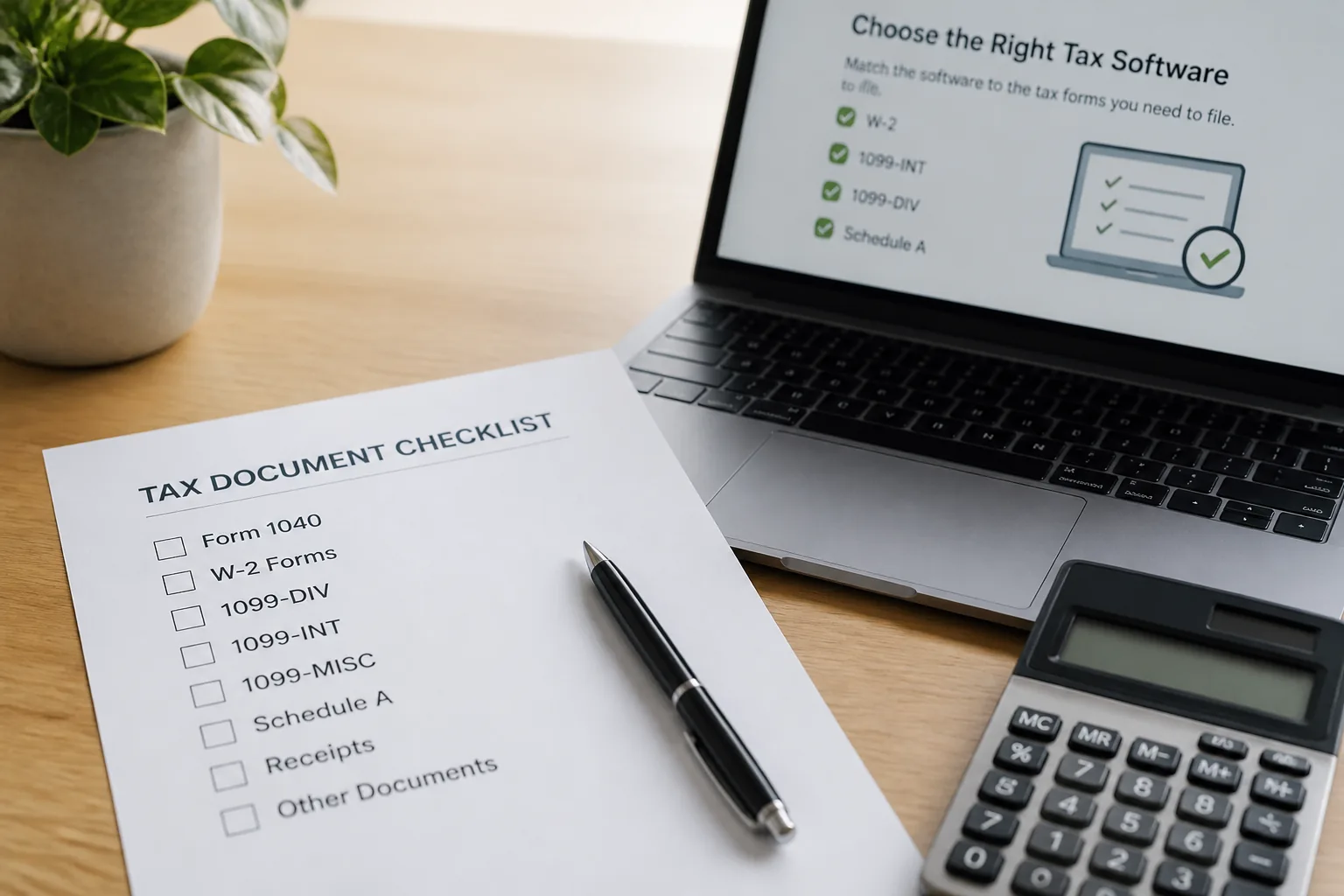 choosing tax software based on tax forms
