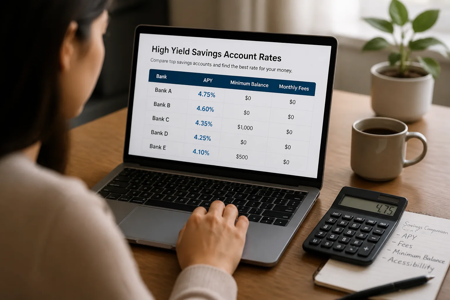 comparing high yield savings account rates