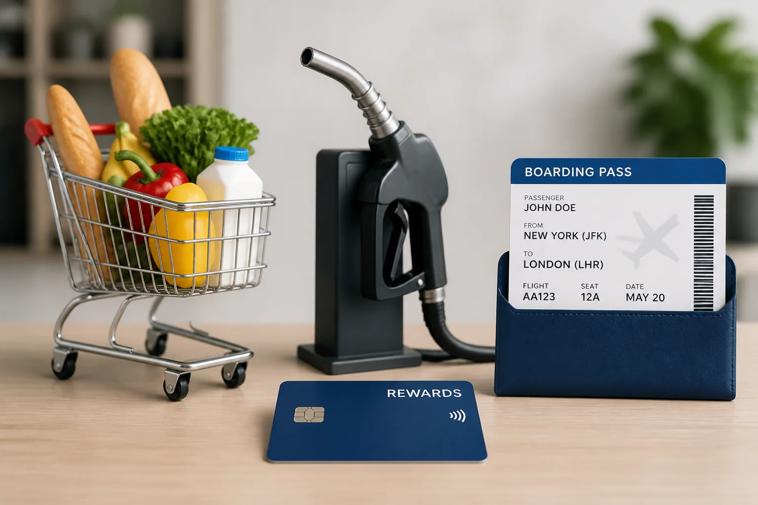 credit card rewards matched to spending categories