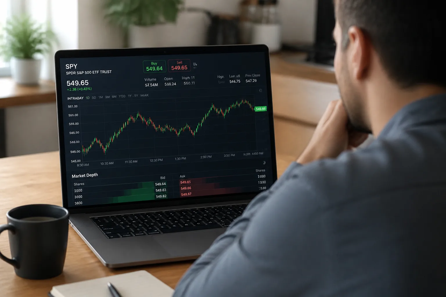 real time ETF trading during market hours