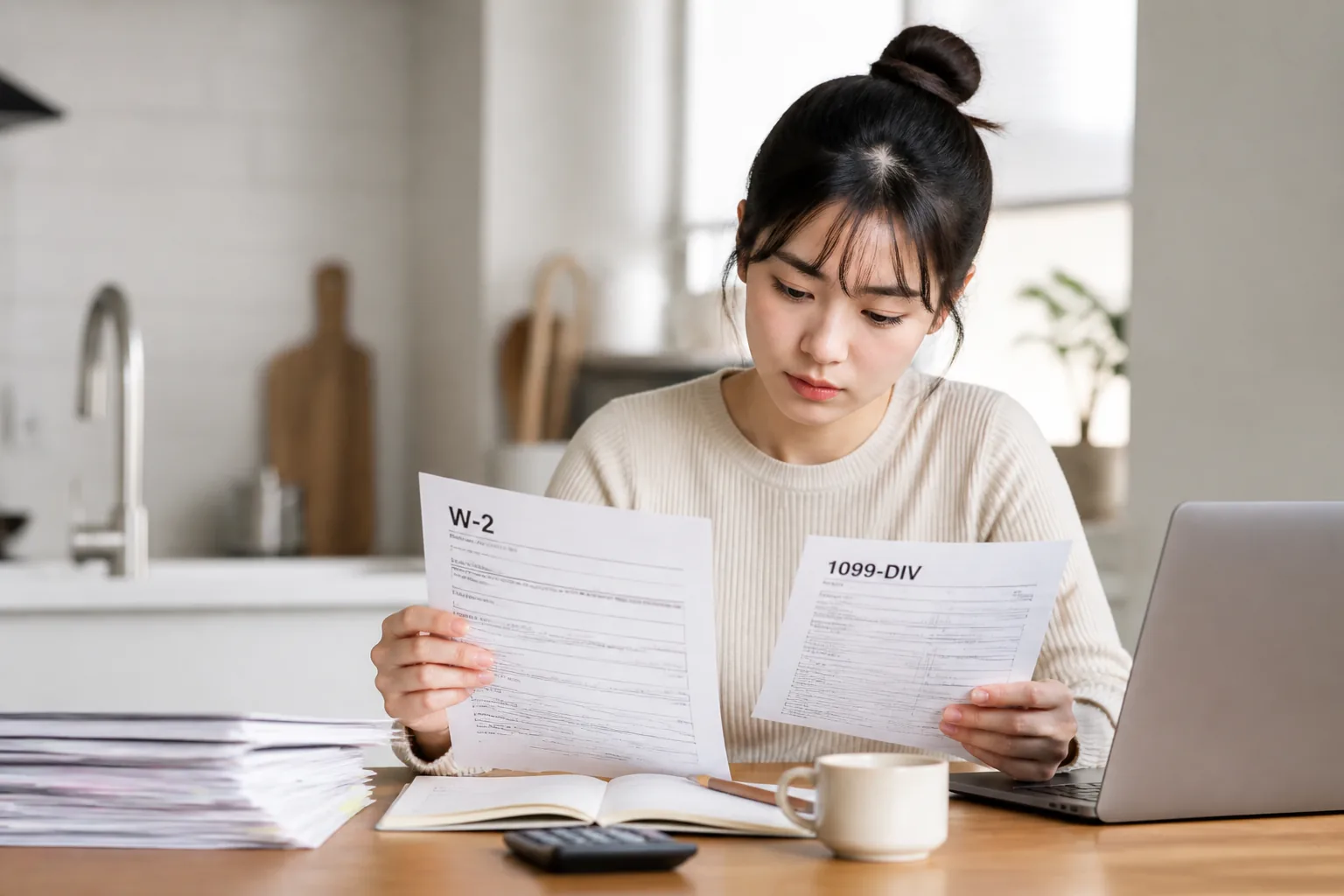 recent grad organizing tax documents