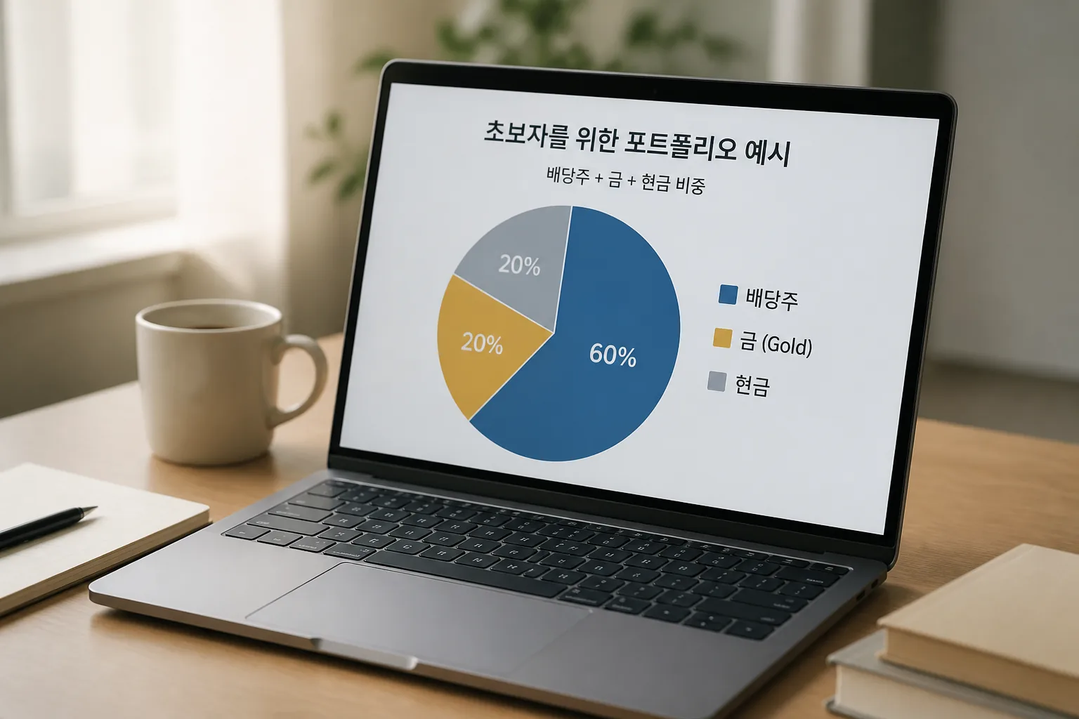 sample beginner portfolio with dividends gold and cash