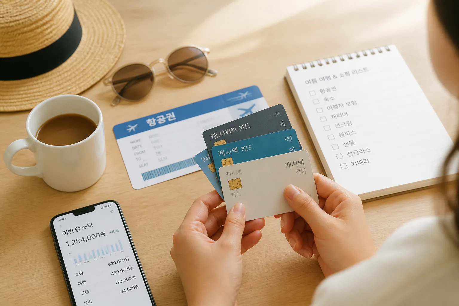 cash back card planning for summer travel and shopping