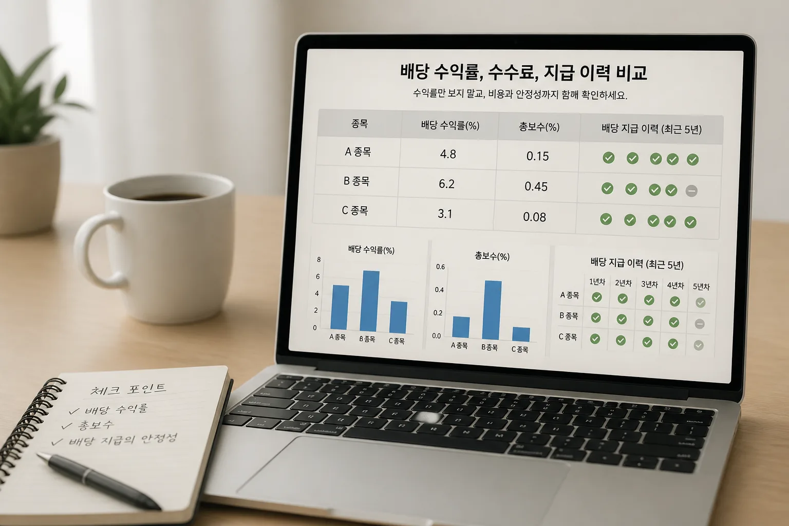 Checking dividend yield against fees and payout stability
