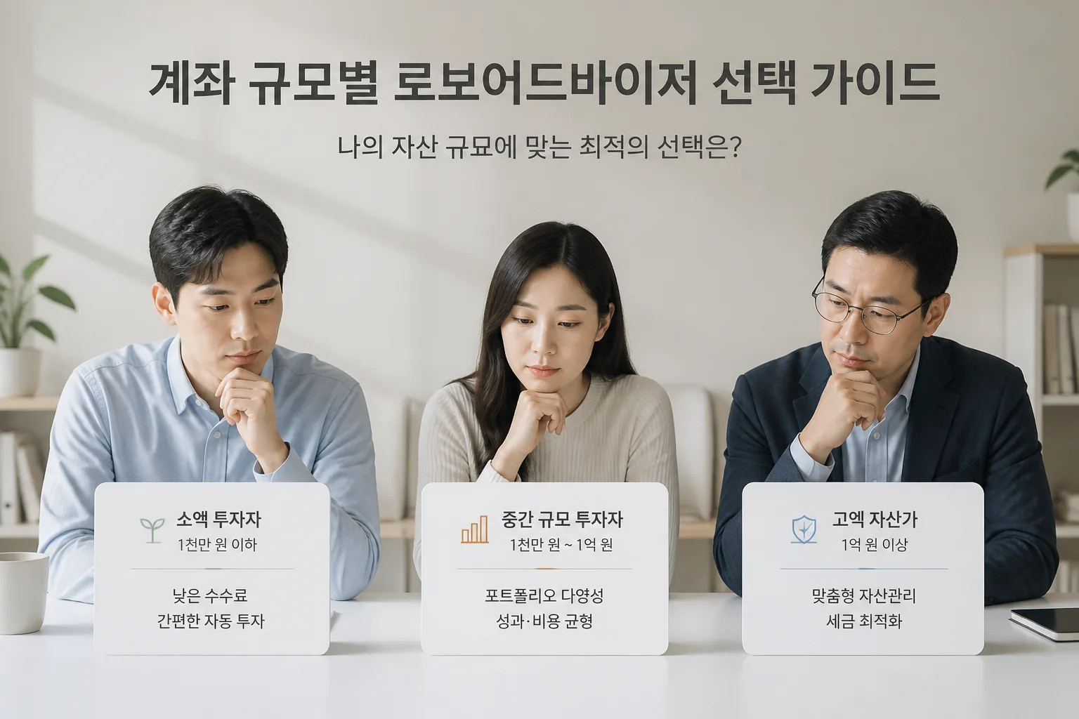 choosing a robo advisor by account size