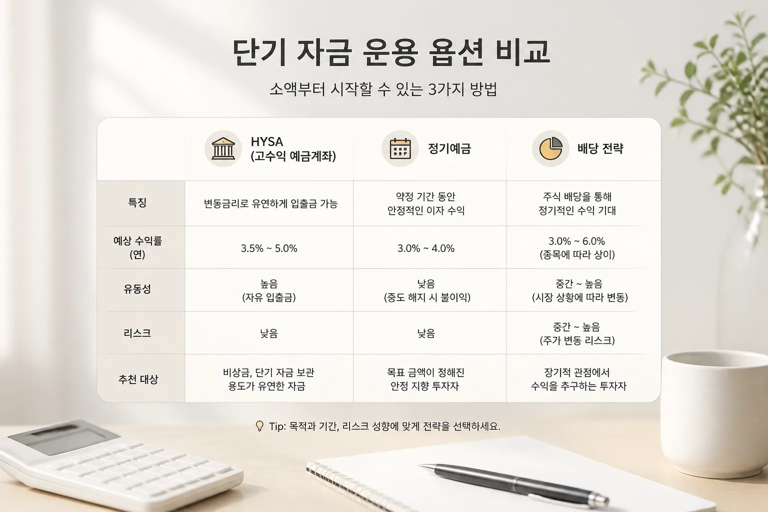 short-term savings options comparison