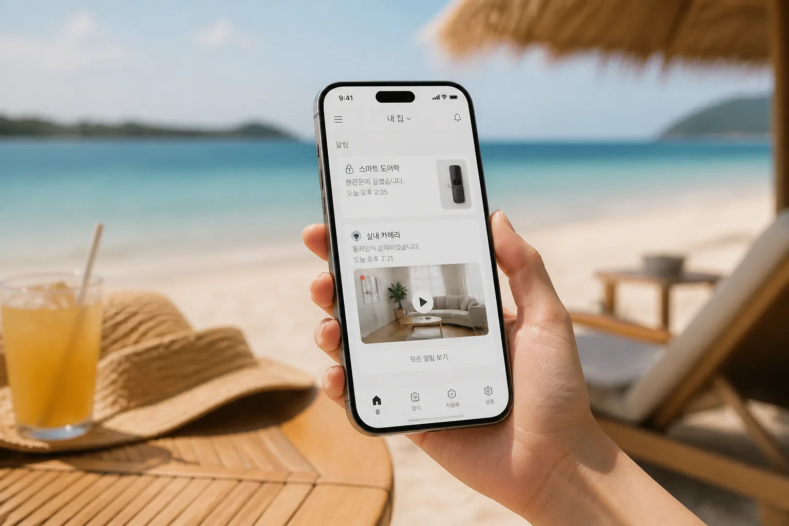 smart home alerts during summer travel