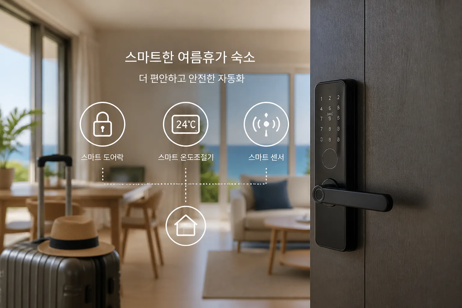 Smart home automation for summer vacation rentals