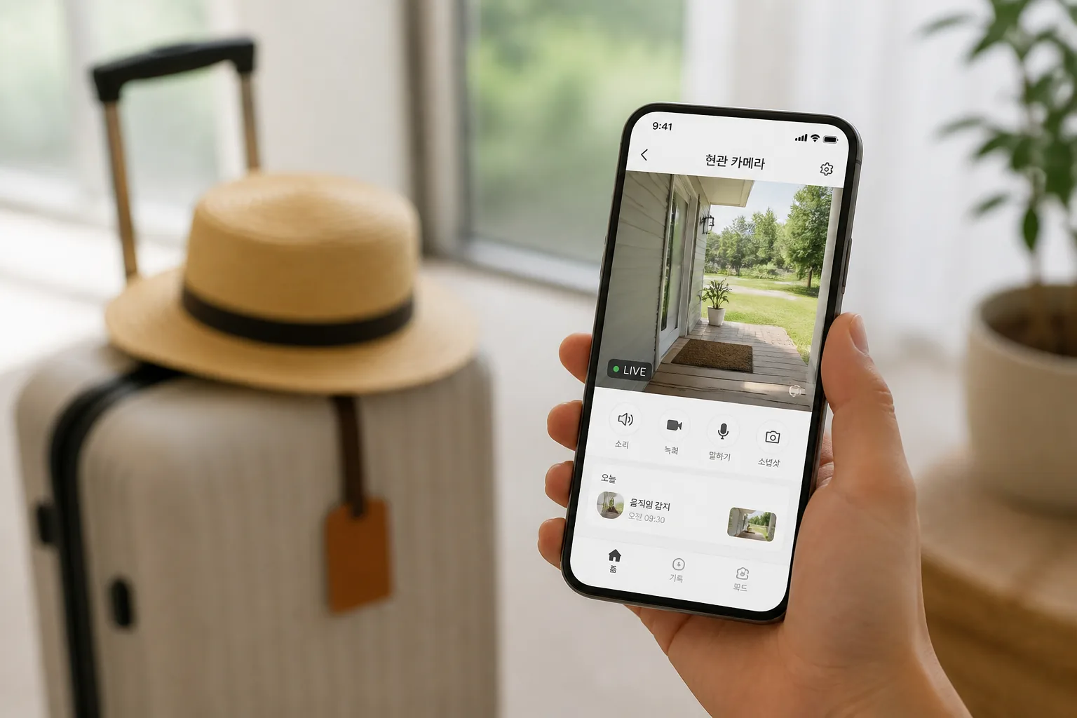 smart security camera app for vacation home monitoring