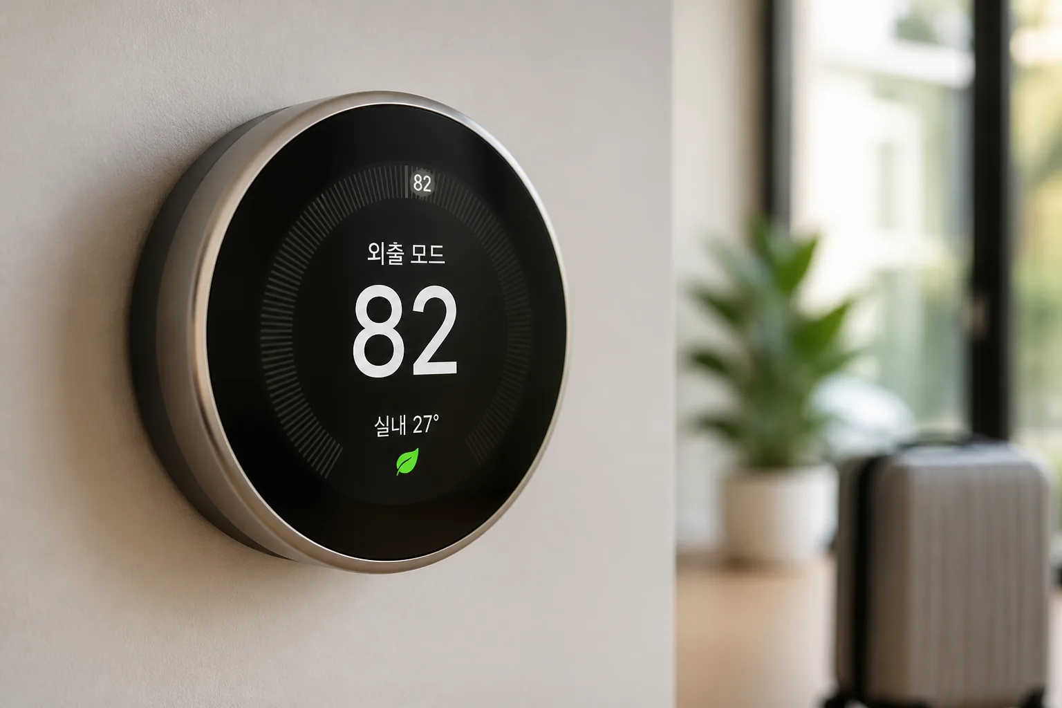 Smart thermostat summer away setting