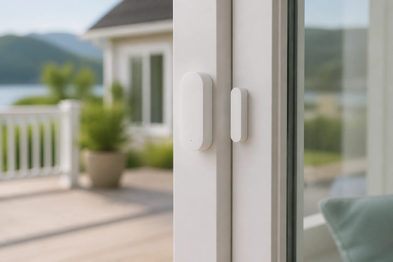 wireless door sensor for vacation home security